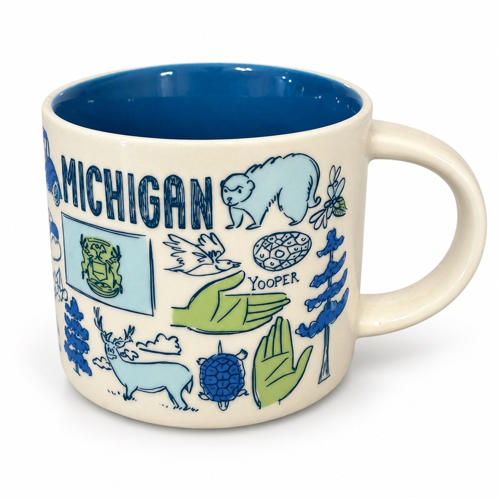 Starbucks Been There Series Michigan Mug 14oz Across The Globe Collection 2022
